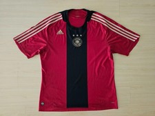 Vtg 2008 Germany Away Jersey Shirt Adidas DFB Red Black Euro 2008 Soccer Trikot