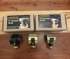 Veritas Dovetail Saw Guide System. 1:6, 1:8, & 14 Degrees