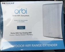 Netgear Orbi RBS50Y Outdoor Mesh WiFi Range Extender - NEW sealed
