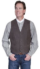 Scully 503-63-42 Mens Leather Wear Lamb Western Vest , Brown - 42