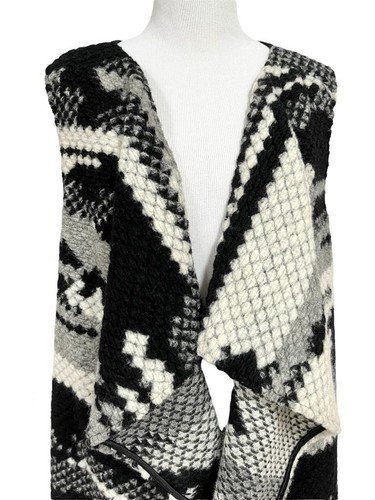 Anthropologie Guest Editor Open Front Vest Size L Multicolor Duster Cardigan New - Picture 3 of 9