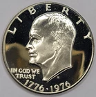 1976 Eisenhower Dollar — photo from another recent sale
