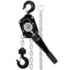 CREWORKS Lever Chain Hoist, 3 Ton 6600 Lb Capacity 20 Ft Manual Chain Hoist with