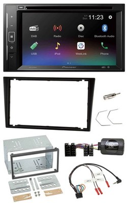 Pioneer Bluetooth Steering Wheel USB 2DIN DAB DVD Car Stereo For Vauxhall Corsa C Omega B Ag