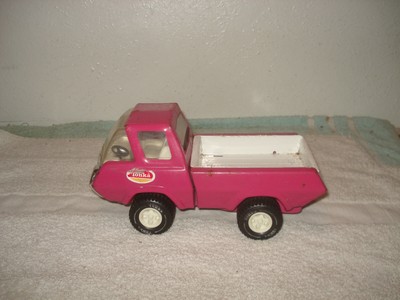 vintage pink tonka truck