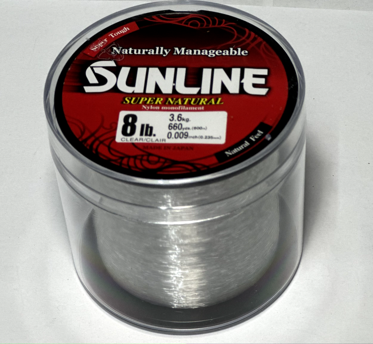 Sunline Super Natural Monofilament - 660 Yard Spool 8LB. | eBay