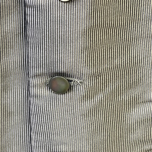 🔥🔥🔥Carrot & Gibbs Handmade USA Pure Silk Vest Men Size L Black/Gray - Picture 8 of 18