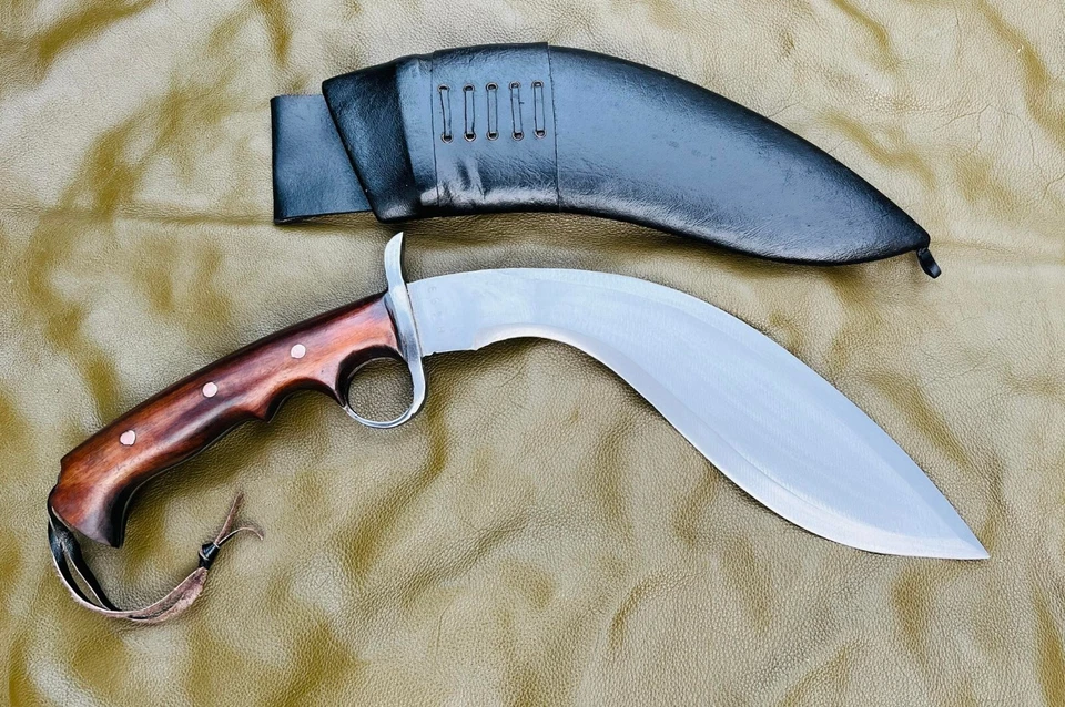 EGKH-11 pulgadas Full Tang ambos bordes laterales equilibrio Khukuri - hoja exterior tradicional Foto 2 de 4