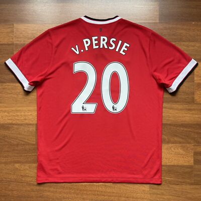 MANCHESTER UNITED NIKE 2014/2015 HOME JERSEY #20 VAN PERSIE SIZE