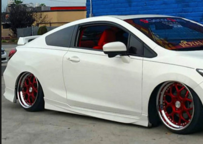 NEW 2012 2013 2014 2015 HONDA CIVIC ASPEC HFP V2 STYLE SIDE SKIRTS COUPE 2-DOOR
