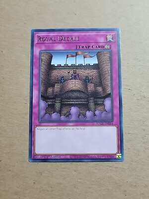 yugioh card royal decree HL03-EN006 Hobby League Ultra Rare Parallel Near M up on the field Royal Decree Alliances | Magic