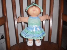 CPK - Crochet Cabbage Patch Doll Clothes~~ Halter Dress Set
