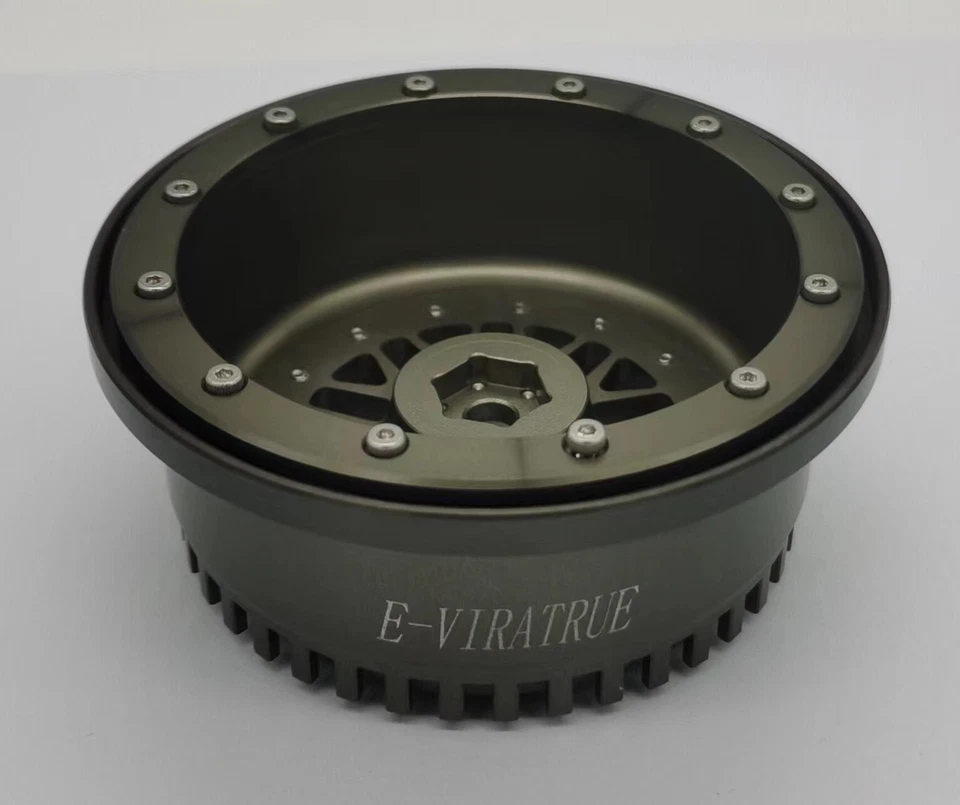 Rueda anodizada dura de aluminio E-VIRATRUE 2,2/3,0"" para barra de arrastre TRAXXAS 1/10 Foto 3 de 4