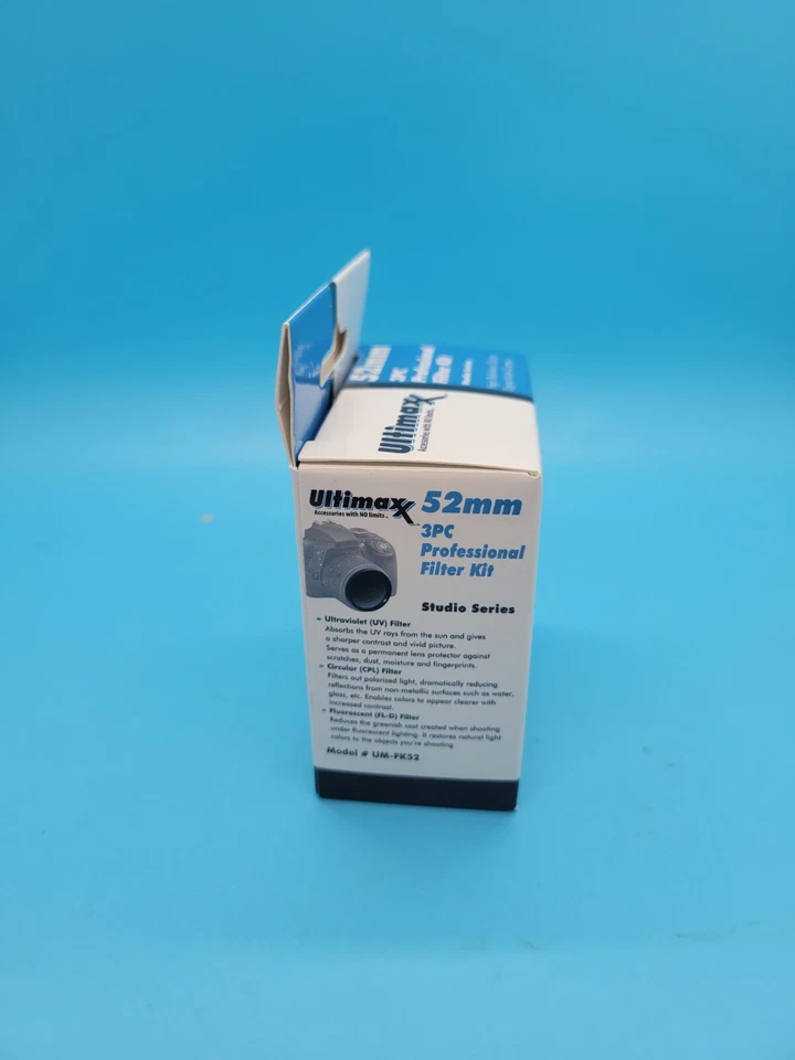 52mm 3-Piece Pro Filter Kit - Professional Series UV/CPL/FLD with Case & Cloth - Image 3 of 4