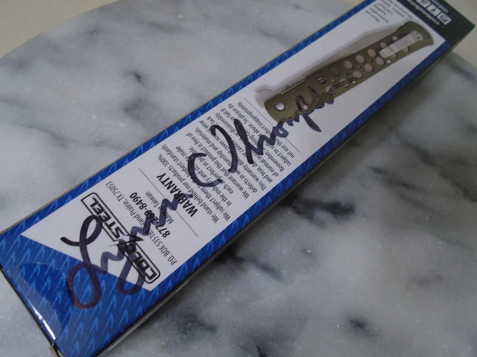 Navaja de Bolsillo Cold Steel Grande Ti-Lite Lynn C Thompson Signature S35VN OD G10 Nueva Foto 4 de 4