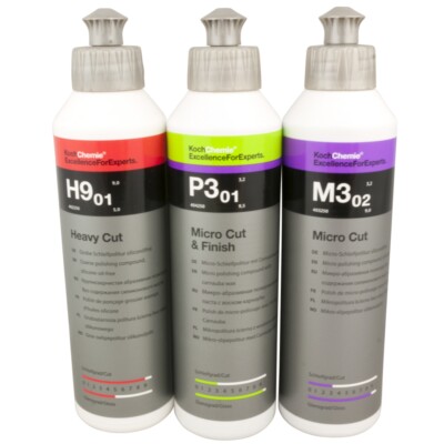Koch Chemie Polituren-Set Heavy & Micro Cut Antihologramm 3x250ml