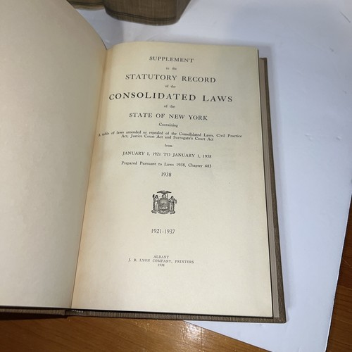 Vintage Law books - LAWS OF NEW YORK 1936-1940 7 Volumes + 1937 NY City Code - Picture 5 of 5