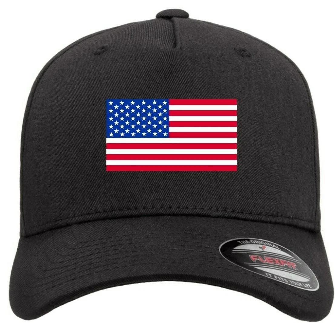 US American Usa Flag Logo on Hat Flexfit Baseball Cap Printed Emblem S/M & L/XL
Opens in a new windo