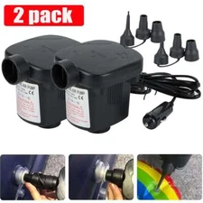 Electric Air Pump For Inflatable Pool Toys Air Mattress Camping Bed Car Portable