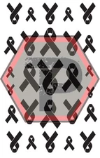 Awareness Ribbon Vinyl Stencil, Cerakote & Duracoat Airbrush / Spray Painting