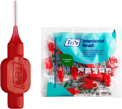 Tepe Interdental Brush, Original, Red, 0.5 Mm/Iso 2, 20Pcs, Plaque Removal, Effi