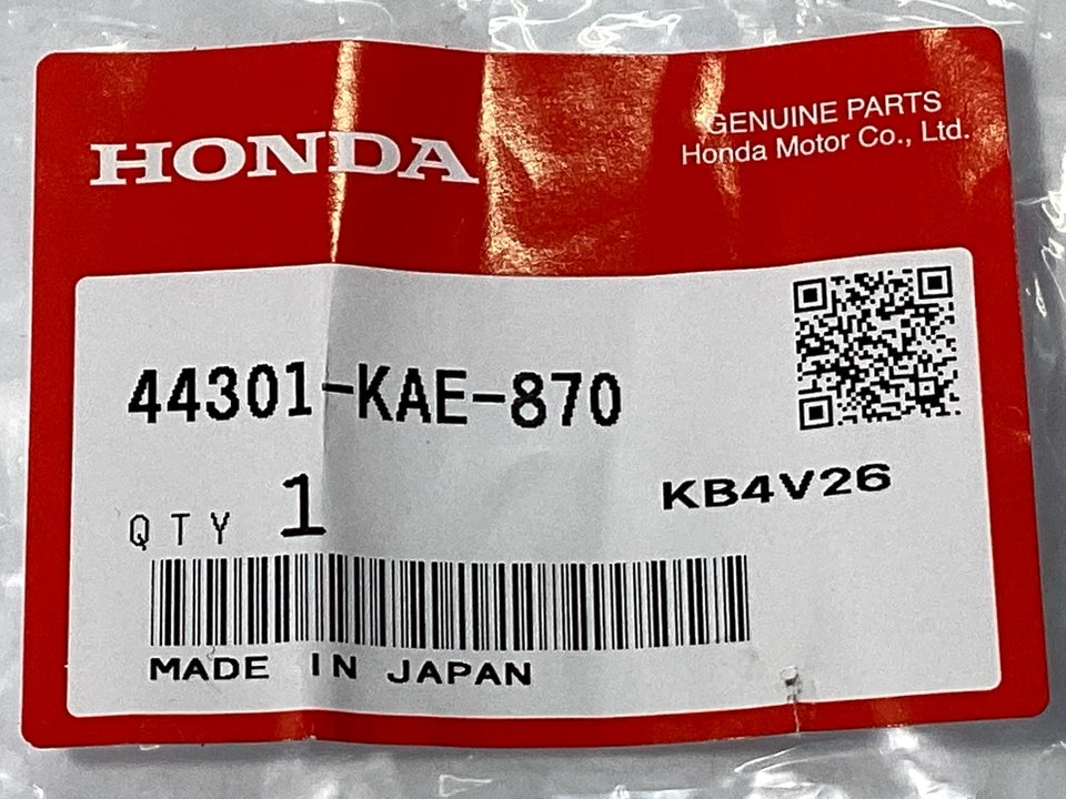 HONDA FRONT WHEEL AXLE XR600R XR650L XR400R GENUINE NEW 44301-KAE-870 - Imagem 2 de 2