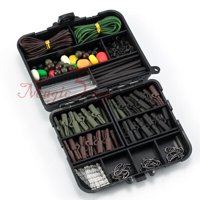 Carp Fishing Accessories Terminal End Tackle Box Lead Clips Hooks
