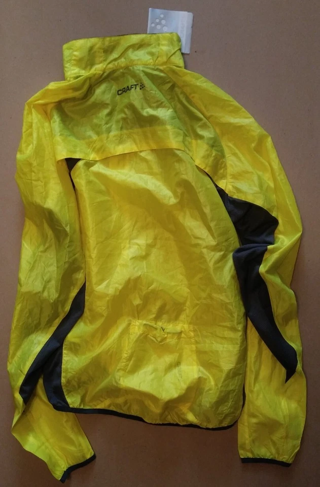 Craft Performance Light Wind Jacket Men L3 Yellow Size Medium - Image 3 of 4