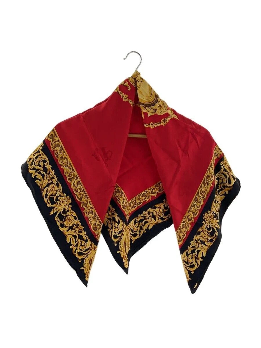 Écharpes Christian Dior coton rouge femme occasion