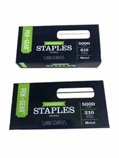 2 X Pen+Gear Standard Full Strip Staples, 5,000 Count Boxes (10,000 Staples)