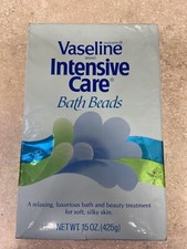 Vaseline Intensive Care Bath Beads Vintage Box Rare 15 Oz
