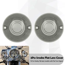 Smoke Turn Signal Light Lens Cover For Harley 86-2023 Touring Electra Road Glide