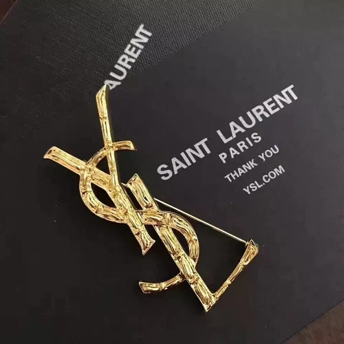 Y.ves Saint Laurent Brooch Classic Gold Brooch Versatile Temperament Gifts Hot