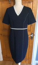 Ladies Navy Mix Dress by M&S Collection Size 14 NWT (RRP £45) **SALE**