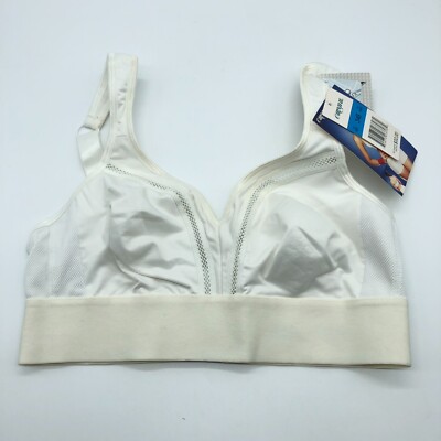 Carnival CoolMax Soft Cup Sport Bra High Impact White 34B