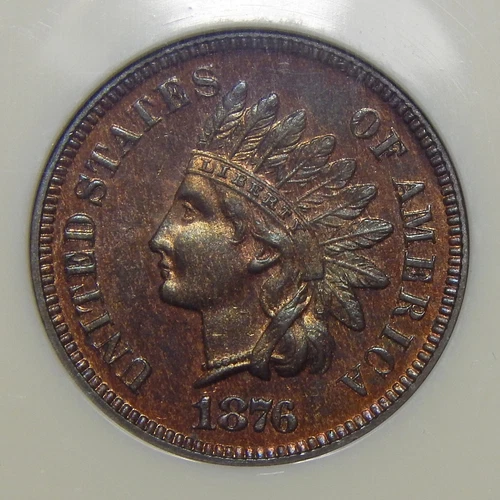 1876 NGC PF65RB INDIAN HEAD CENT