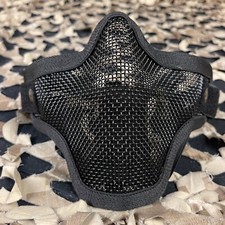 NEW 2G Strike Steel Half Airsoft Mask - Black