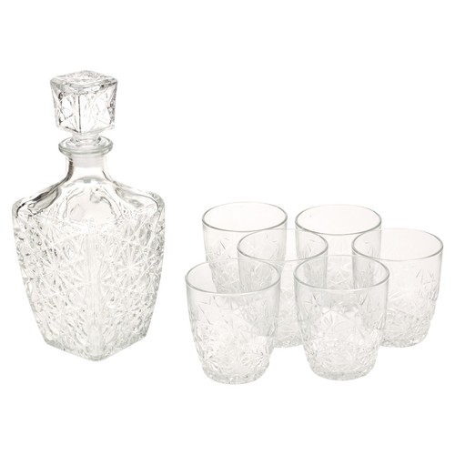Bormioli Rocco Whiskey Decanter & 6 Glasses Tumblers Wedding Xmas Gift Boxed Set - Picture 6 of 27
