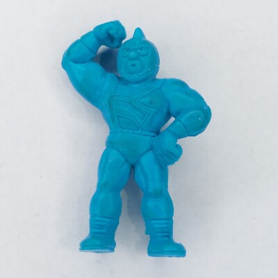 80's M.U.S.C.L.E. Men Kinnikuman Light Blue 2'' Kinnikuman J Figure #222 Mattel