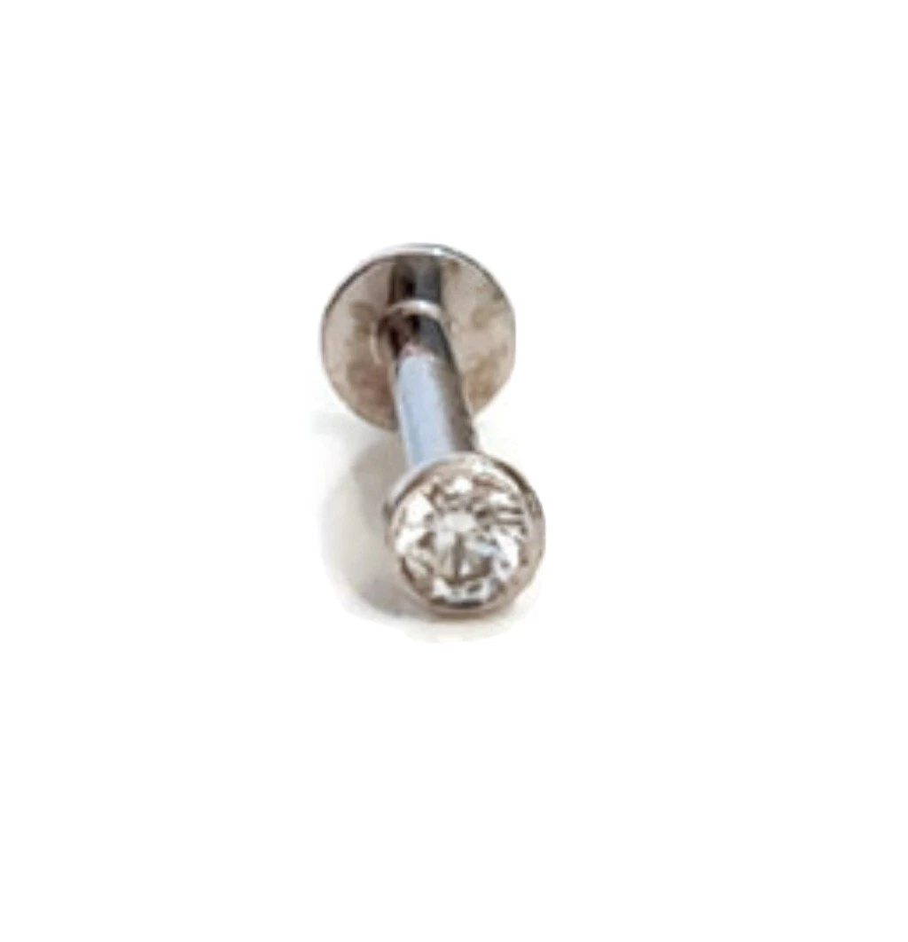 White gold labret sale