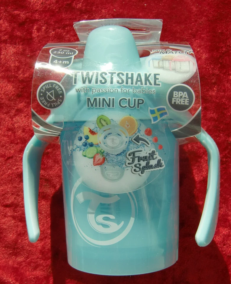 TWISTSHAKE, Mini Cup, Schnabeltasse, blau, 230 ml, auslaufsicher, neu und ovp - Bild 1 von 1