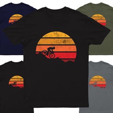 Retro Vintage Mountain Bike Biking Cycling  Mens T-Shirt #DG
