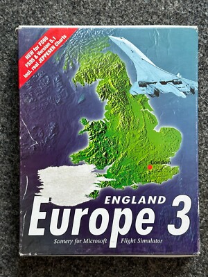 PC Spiel Addon Appollo England Europe 3 Scenery for Flight Simulator in Big Box
