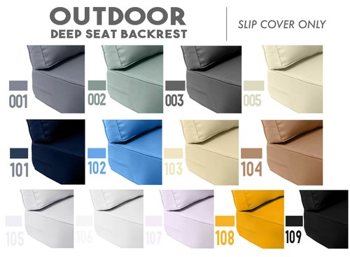 |COVER ONLY| Piped Trim Outdoor Deep Seat Cushion Patio Furniture Cushion Covers - Picture 8 of 169