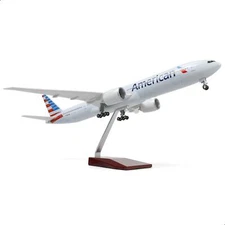 1/150 Boeing 777-300ER AA Airlines 18.5 inchs Large Model Diecast Airplane Model