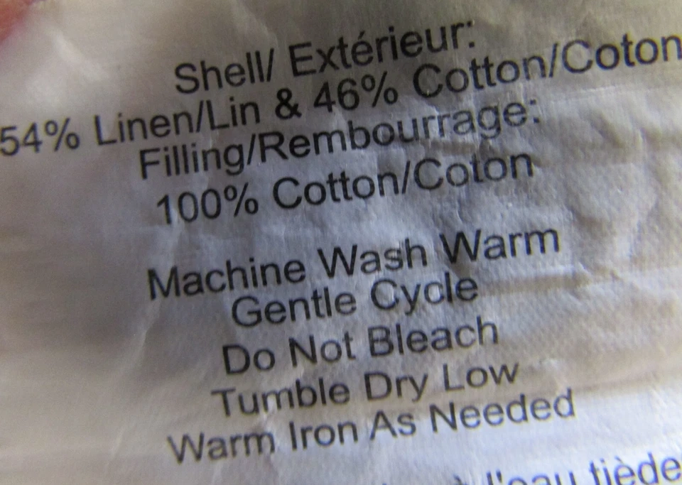 Edredón Pottery Barn azul y blanco Matine Toile lino algodón Queen Foto 3 de 4