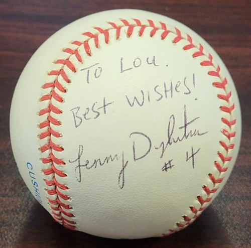 Lenny Dykstra JSA Authenticated Autographed Gene Budig Baseball !!!!!! - Picture 1 of 6