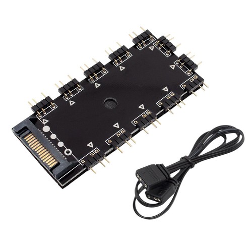 ARGB Splitter 5V 3Pin mit SATA Port LED Splitter Hub für LED Controller - Afbeelding 9 van 11