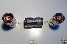 1 x Adapter N Male TYPE plug to N Male jack RF Barrell Type connector USA