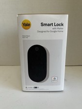 Yale Matte Black Keyed Deadbolt Smart Lock with Google Matter YRD510-MT1-BLK